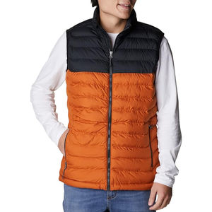 Chaleco Térmico de Moda 100% Poliéster, Chaqueta Acolchada con Cuello Alto y Logotipo Frontal, Resistente al Viento y Transpirable para Invierno - Product Image 1
