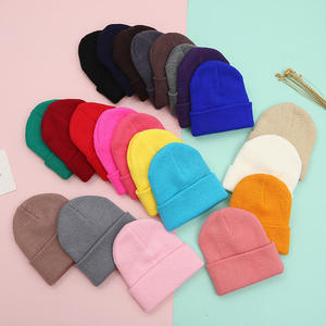Gorros de Invierno Personalizados al por Mayor para Bebés y Niños Pequeños, Unisex, Cálidos y Cómodos, de Punto Acrílico, Lisos, para Viajar - Product Image 1