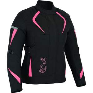 Blouson de moto pour femme Bacca Moto, homologué CE, avec armure, imperméable, en Cordura, respirant, pour toutes les conditions météorologiques, motocross - Product Image 3