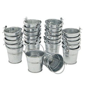 Cubos de hierro galvanizado al por mayor, cubos metálicos galvanizados con asa de madera para cenizas de jardín y uso doméstico general - Product Image 4
