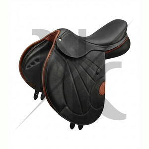 Silla de montar de alta calidad y resistencia con estructura de madera, cuero genuino y herrajes niquelados. Productos ingleses para carreras de caballos de la India. - Product Image 5