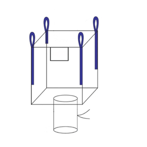 Bolsa FIBC industrial de excelente calidad con abertura superior y salida inferior para envasado de madera forestal y materiales de construcción disponible. - Product Image 2