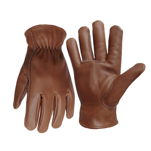 Custom Work <b>Driver</b> <b>Gloves</b> Oem Odm Premium Genuine Leather Breathable Durable Industrial Safety <b>Gloves</b> - Product Image 1