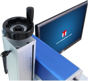 Triumph 30w Fiber Laser Marking deep <b>Engraving</b> <b>Machine</b> Metal polymers Parts Marker Engraver Rotary jewellery Silver Cutting - Product Image 2