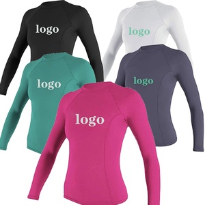 Wholesale OEM Custom Logo Women Rash Guards Sublimated UPF50 Sun Protection Compression Shirts Long Sleeve <b>Surf</b> Shirt Rash Vest - Product Image 1