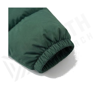 Hooded Quilted Jacket Women Winter Long Sleeve Thick Polyester Filling Windproof Solid Color Full Zipper Closure - Product Image 6