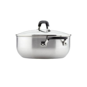 Cacerola caliente de acero inoxidable pulido a espejo, con construcción robusta y diseño que retiene el calor, para comidas indias - Product Image 3