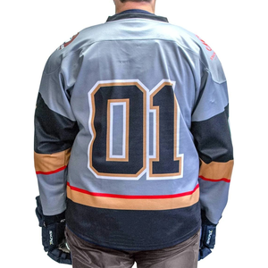 ชุดฮอกกี้น้ำแข็งสำหรับฝึกซ้อมทีมวิทยาลัย ขายส่งจากจีน ผ้าฝ้าย ไม่มีหมายเลข - Product Image 6