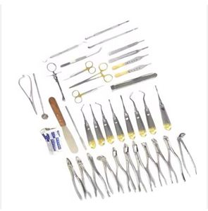 Kit d'instruments d'extraction dentaire manuels de qualité supérieure en acier inoxydable allemand, élévateurs et pinces, ensemble professionnel CE - Product Image 4