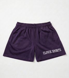 Shorts de sport Clovix personnalisables en maille respirante pour hommes, séchage rapide, taille élastique, style sportif, longueur courte, vêtements de gym en gros - Product Image 2