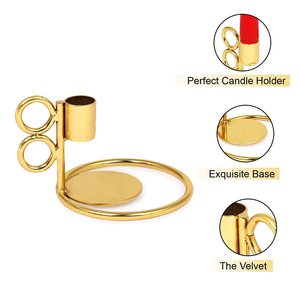 Round Candle Holder <b>Stand</b> for Home Decorative Tabletop Candle Holder Modern Centerpiece for Living Room Dining Shelf - Product Image 6