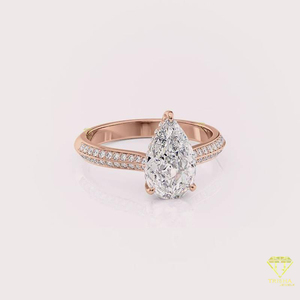 Anillo de Compromiso de Moissanita de Alta Joyería Más Vendido para Mujer con Estilo Lujoso y Elegante Disponible al Mejor Precio del Mercado - Product Image 4