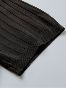 Men's Black Solid Knitted Viscose/Cotton <b>Short</b> Sleeve for Shirt Casual Breathable Quick Dry Regular Fit <b>Old</b> Money Style - Product Image 3
