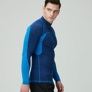 Rashguard à manches longues de haute qualité, imprimé numériquement sur mesure, respirant, écologique, en polyester/coton, style sportif de compression pour le combat - Product Image 4