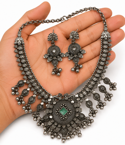 Conjunto nupcial de aleación chapada en rodio, diseño bohemio de moda, engaste de bisel con patrón floral, piedras de circonita, regalo de aniversario para mujer ARTS - Product Image 5