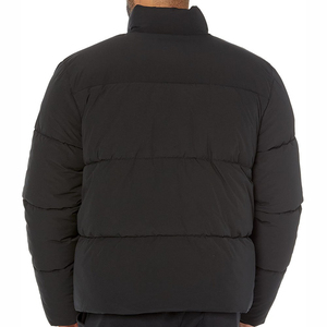 Veste d'hiver pour homme, noire, à capuche, rembourrée de duvet épais, zippée, coupe-vent, décontractée, chaude, vêtements d'extérieur - Product Image 2