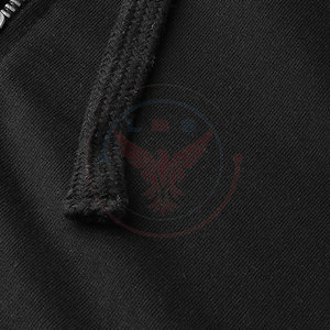 Windproof Winter Women's <b>Zip</b>-<b>Up</b> Hoodies with Front Logo 100% Cotton Fleece Fabric High Quality - Product Image 6