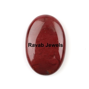 Piedra preciosa de jaspe mookaite rojo natural de 20x30 mm, cabujón ovalado pulido de tamaño personalizado, piedra suelta para colgante, suministro al por mayor. - Product Image 1