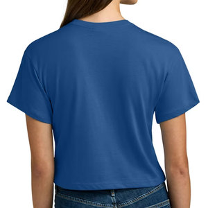 Custom Made Workout Sport Women <b>Crop</b> T-Shirt Summer Breathable Knit Short Sleeve Athletic <b>Crop</b> T-Shirt Bulk Manufacturer - Product Image 2