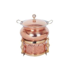 Recipiente para Buffet de Latón con Diseño Grabado para Banquetes y Hoteles, Equipo para Alimentos, Recipientes Metálicos Dorados Brillantes - Product Image 5