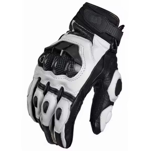 Guantes de Seguridad de Diseño Personalizado, Guantes de Motocicleta Transpirables de Cuero Genuino para Exteriores - Product Image 2