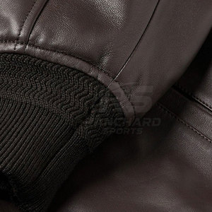 Blouson Bomber en Cuir Robuste pour Homme, Fermeture Éclair Frontale, Style Urbain, Finition Authentique, Chaleur et Confort - Product Image 6