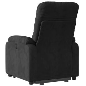 Fauteuil de massage inclinable noir avec fonction de levage - Product Image 4