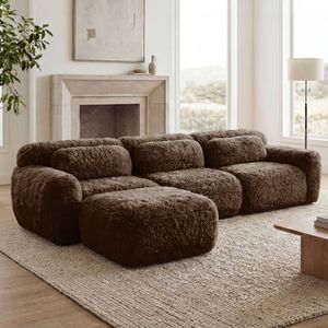 Cojines Decorativos para Sofá en Forma de L, de Esponja de Alta Densidad 32D, Suaves y Afelpados, Sin Estructura, No Requiere Ensamblaje, Muebles para Sala de Estar - Product Image 3