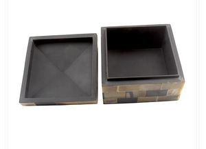 Elegant Modern Resin Handcrafted <b>Trinket</b> Jewellery <b>Box</b> Sleek Unique Pattern Ideal Storage Solution For Jewelry And Accessories - Product Image 6