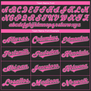 Maillot de baseball personnalisé noir et rose unisexe à manches courtes avec boutons sur le devant, respirant, en polyester, pour adultes, toutes saisons, maillots de softball - Product Image 5