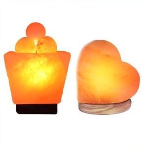 Lampe en sel de l'Himalaya écologique, lampe en sel de l'Himalaya faite à la main, lampe en sel de l'Himalaya à lumière chaude - Product Image 1