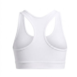 Latest Style Urban Streetwear 4-Way Stretch <b>White</b> Color Fitness Workout <b>Crop</b> <b>Tops</b> Sports Bra Beach Running Sexy Fit Seamless Bra - Product Image 4