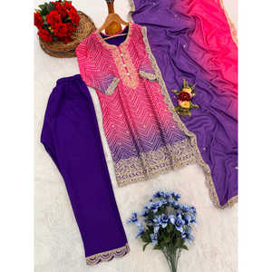 Ensemble de costume de soirée pour femmes avec broderie de sequins - Product Image 5