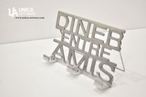 UNICA Aluminum Durable Adjustable Freestanding Metal Recipe Sign Rack Letter Holder Modern Kitchen Counter <b>Storage</b> Decor - Product Image 4