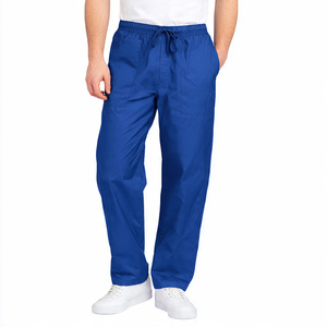 Wholesale Knitted 100% Cotton Scrub Pants for Medical Hospital Use Breathable Comfortable with Pockets Customized Color - Product Image 6