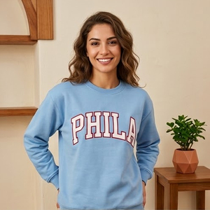 Ropa Universitaria Rosa para Mujer de la Hermandad Griega PHILA, Prendas de Punto con Bordado de Letras Griegas, Marca Privada - Product Image 3