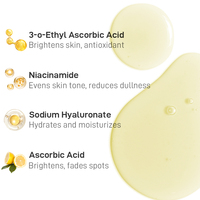 OEM Vitamin C Aufhellendes Serum - Schwarze Glasflasche mit Pipette, Individuelles Logo, Geringe Mindestbestellmenge 1000
