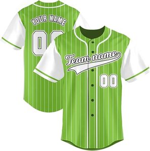 Uniforme de Béisbol Sublimado Personalizado OEM, Jersey de Béisbol con Cuello en V, Conjunto de Uniforme de Béisbol - Product Image 1