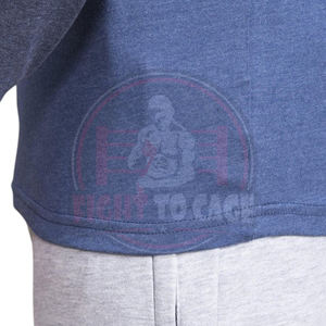 Nouvelle Arrivée 2026 – T-shirts Raglan Homme Entièrement Personnalisables en Mélange de Coton à Manches Longues, Contraste Bleu et Anthracite, Style Décontracté - Product Image 5