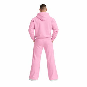 Sudadera con Capucha Rosa para Hombre con Logotipo Personalizado, Impresión Digital, Traje Deportivo de Felpa de Algodón, Ropa Deportiva de Invierno para Gimnasio y Entrenamiento - Product Image 4