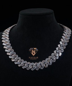 Cadena Cubana de Plata 925 con Incrustaciones de Diamantes Moissanite VVS, Estilo Hip Hop, para Hombre y Mujer, Disponible al Mejor Precio - Product Image 4