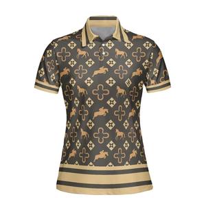 Chemise polo femme unie, design classique, chemise polo femme à col rayé, chemise polo femme légère pour l'été - Product Image 1