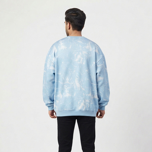 เสื้อสเวตเชิ้ตคอกลมทรงหลวมสำหรับผู้หญิง ผ้าฟลีซโพลีเอสเตอร์ 100% สำหรับฤดูหนาว สไตล์สตรีทแวร์ 350GSM แบบซับลิเมชั่น ทรงหลวม - Product Image 2