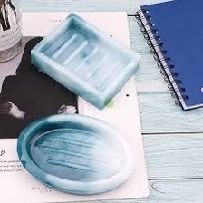 Porte-savon carré en résine écologique jetable résistant à l'eau ILAHI – Quantité personnalisable moderne pour fêtes et achats - Product Image 1