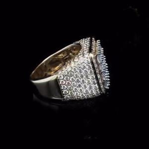 Anillo de Boda de Lujo Clásico con Diamantes de Moissanita Helados, Estilo Hip Hop, para Hombre y Mujer, Plata de Ley 925, Brillante, para Regalos de Aniversario - Product Image 2