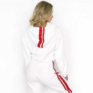 Conjunto Deportivo de 2 Piezas para Mujer con Logotipo Personalizado, Transpirable, Estampado, 100% Algodón, con Sudadera con Capucha y Pantalones Deportivos, Ropa Deportiva Informal Ligera - Product Image 4