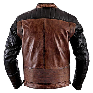 Casual Fashion <b>Jacket</b> <b>Winter</b> <b>Leather</b> <b>Jacket</b> for OEM Services Custom Logo Full Zipper <b>Leather</b> <b>Jacket</b> - Product Image 6