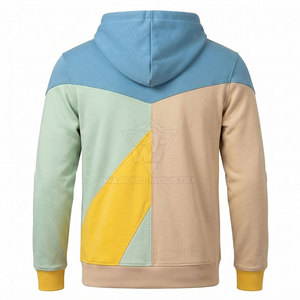 Modern Men Zipper Hoodies With Full <b>Zip</b> Design Adjustable <b>Hood</b> Ribbed Cuffs Lightweight Fabric Casual Outdoor Fashion - Product Image 3