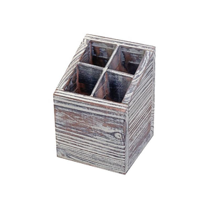 Porte-stylo en bois massif, boîte de rangement multifonctionnelle créative personnalisée, ornement simple, ornement de bureau, accessoire de décoration de bureau - Product Image 4