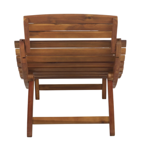 Chaise longue en bois avec dossier réglable pour piscine, patio, jardin, resort, mobilier d'extérieur - Product Image 5